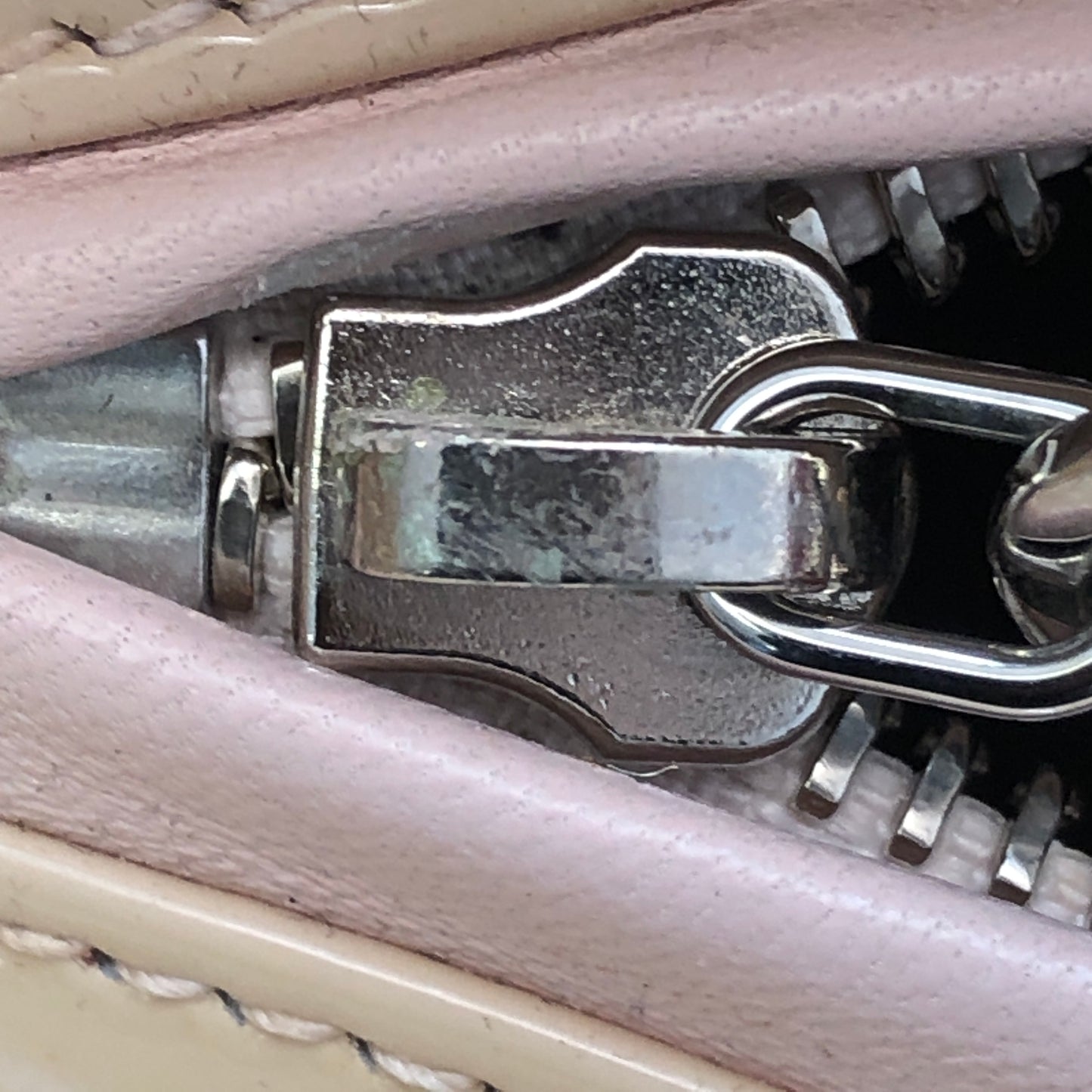 Christian Dior Lady Dior Large Cannage Patent Leather Handbag Nude