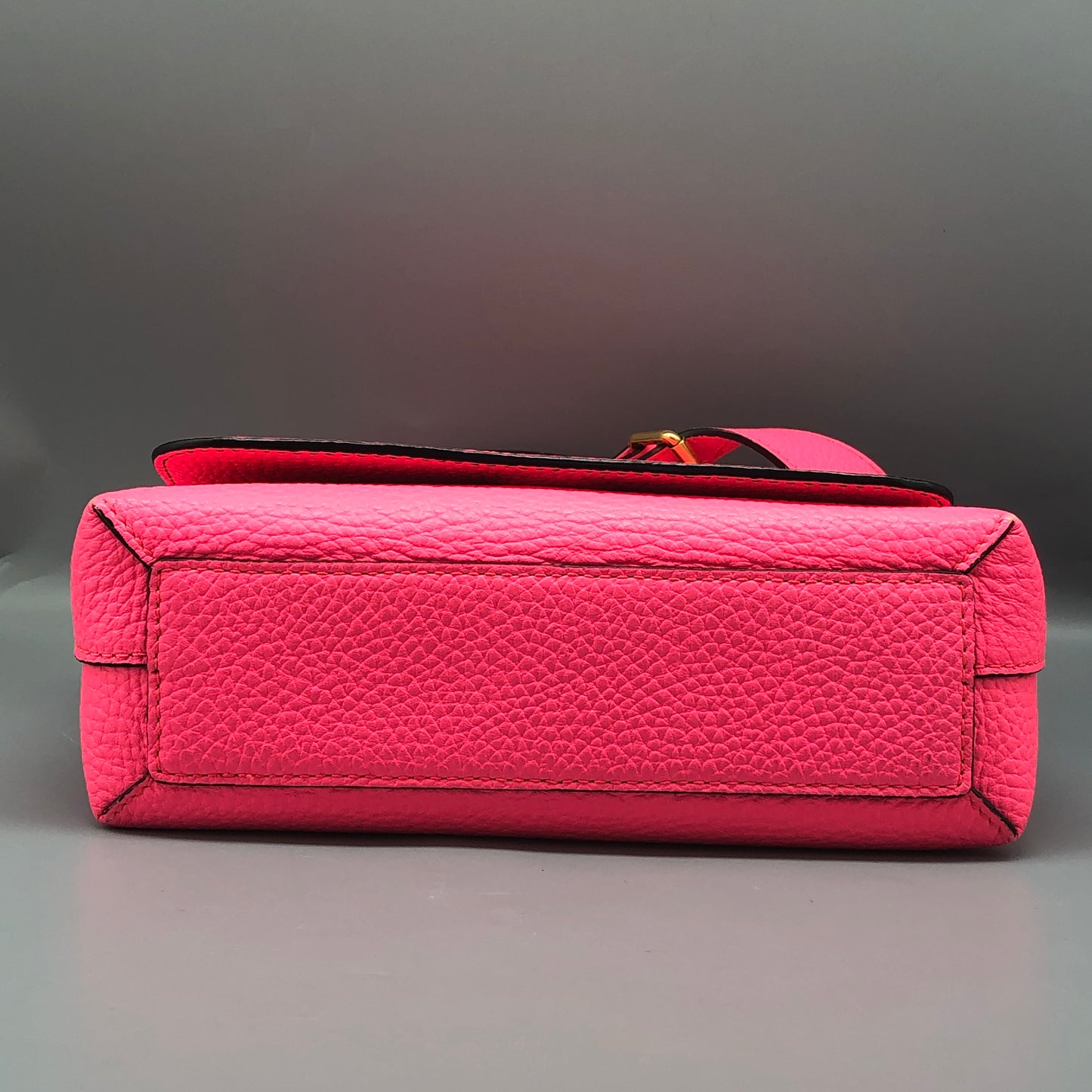 Burberry Pink Grained Leather Crossbody Bag