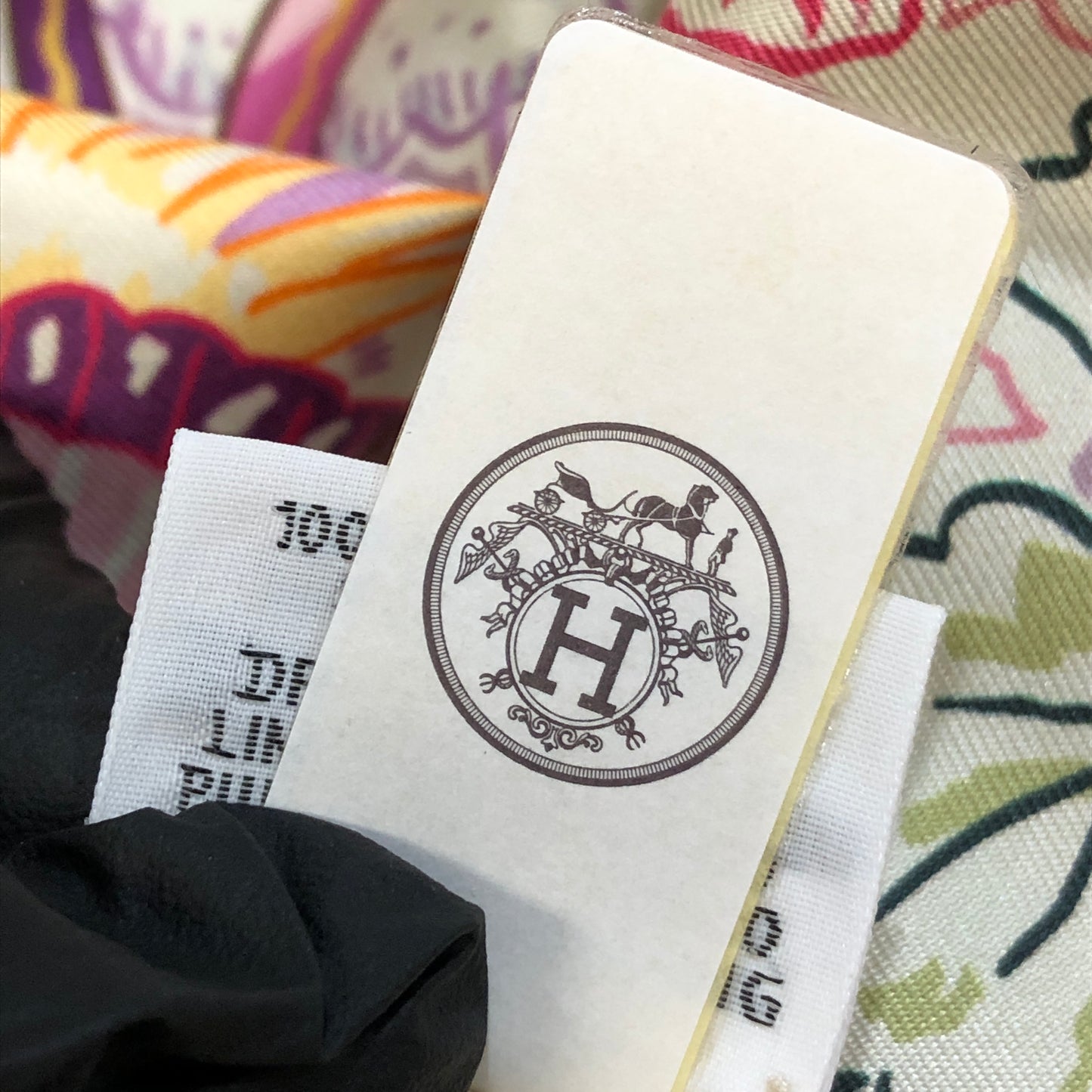 Hermes Multicolor Printed Silk Square Scarf 90x90 cm