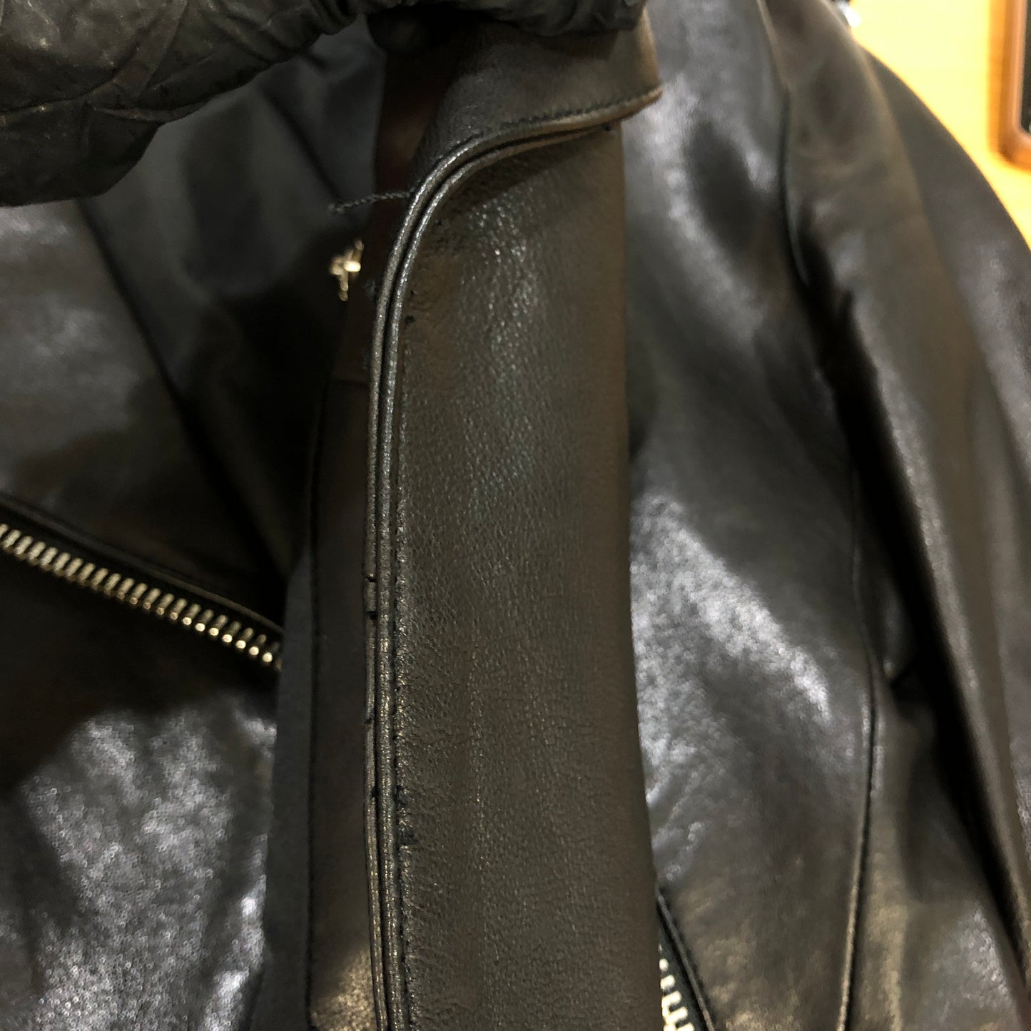 Mackage Black Leather Biker Jacket Size XS
