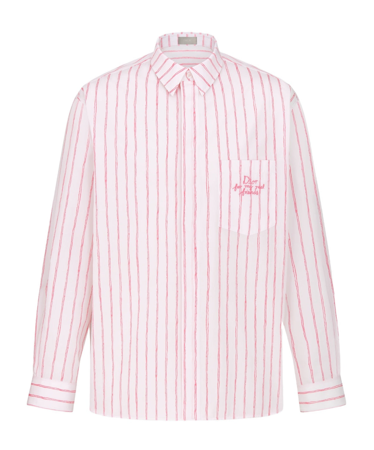 Christian Dior And HYLTON NEL Oversized Pink White Shirt size 39