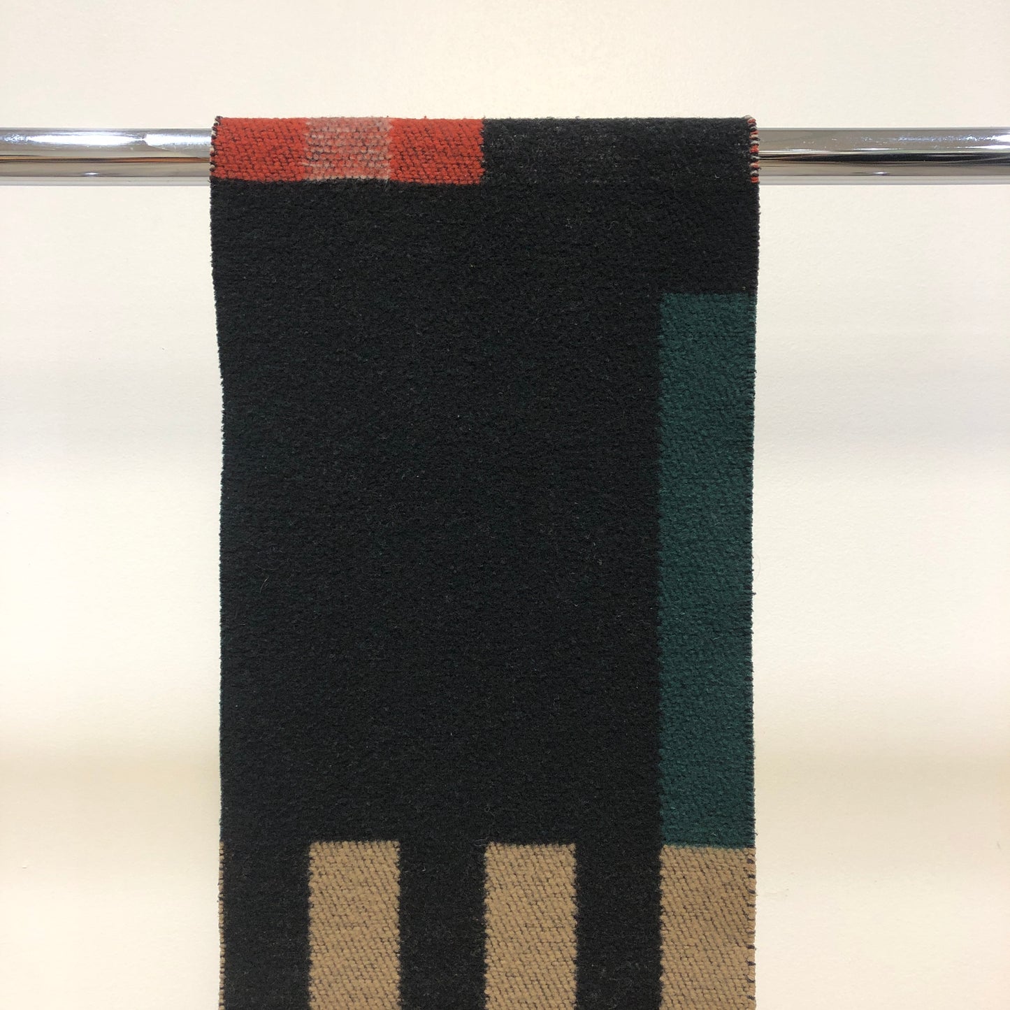 Burberry Multi‑Color Geometric Block Knit Scarf 182×30cm