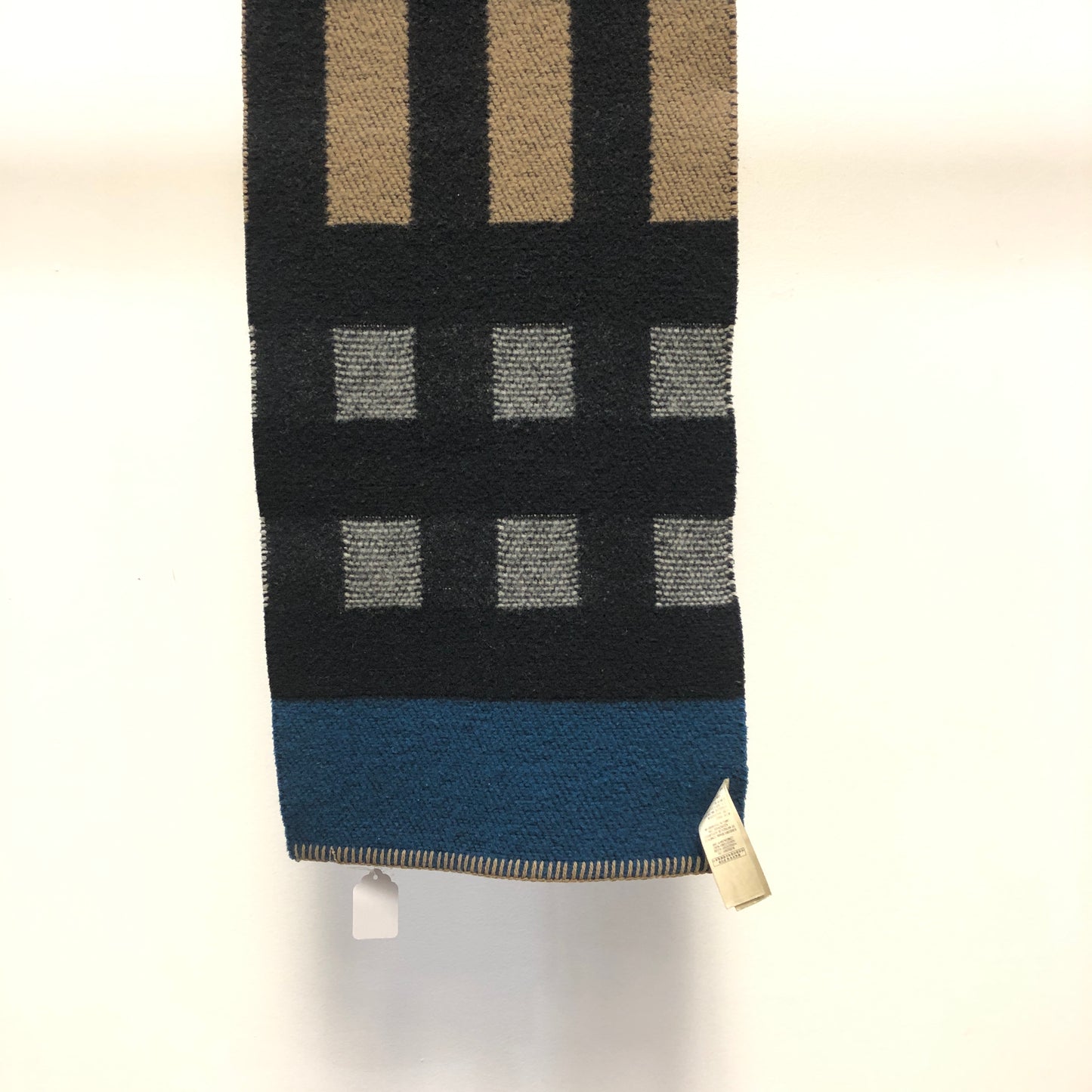 Burberry Multi‑Color Geometric Block Knit Scarf 182×30cm