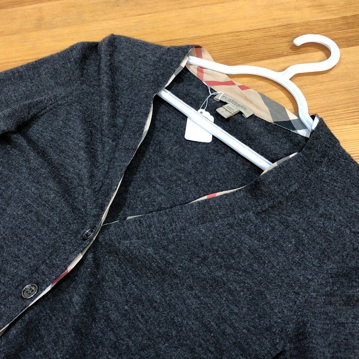 Burberry Deep Grey Cardigan Size S