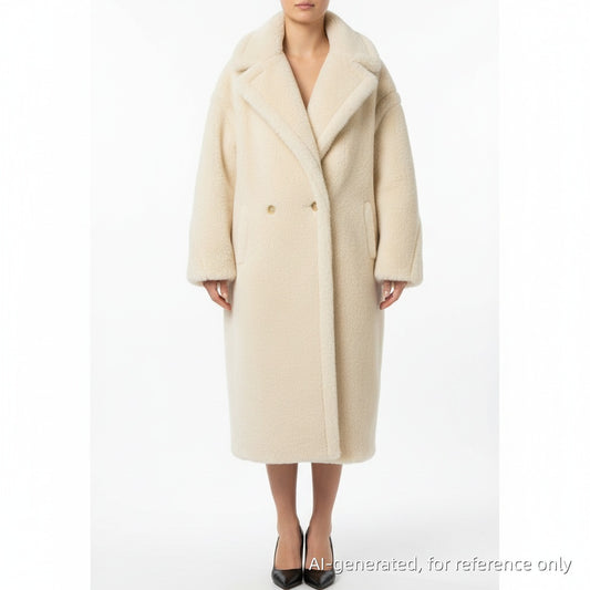 Max Mara Teddy Coat Size S Ivory