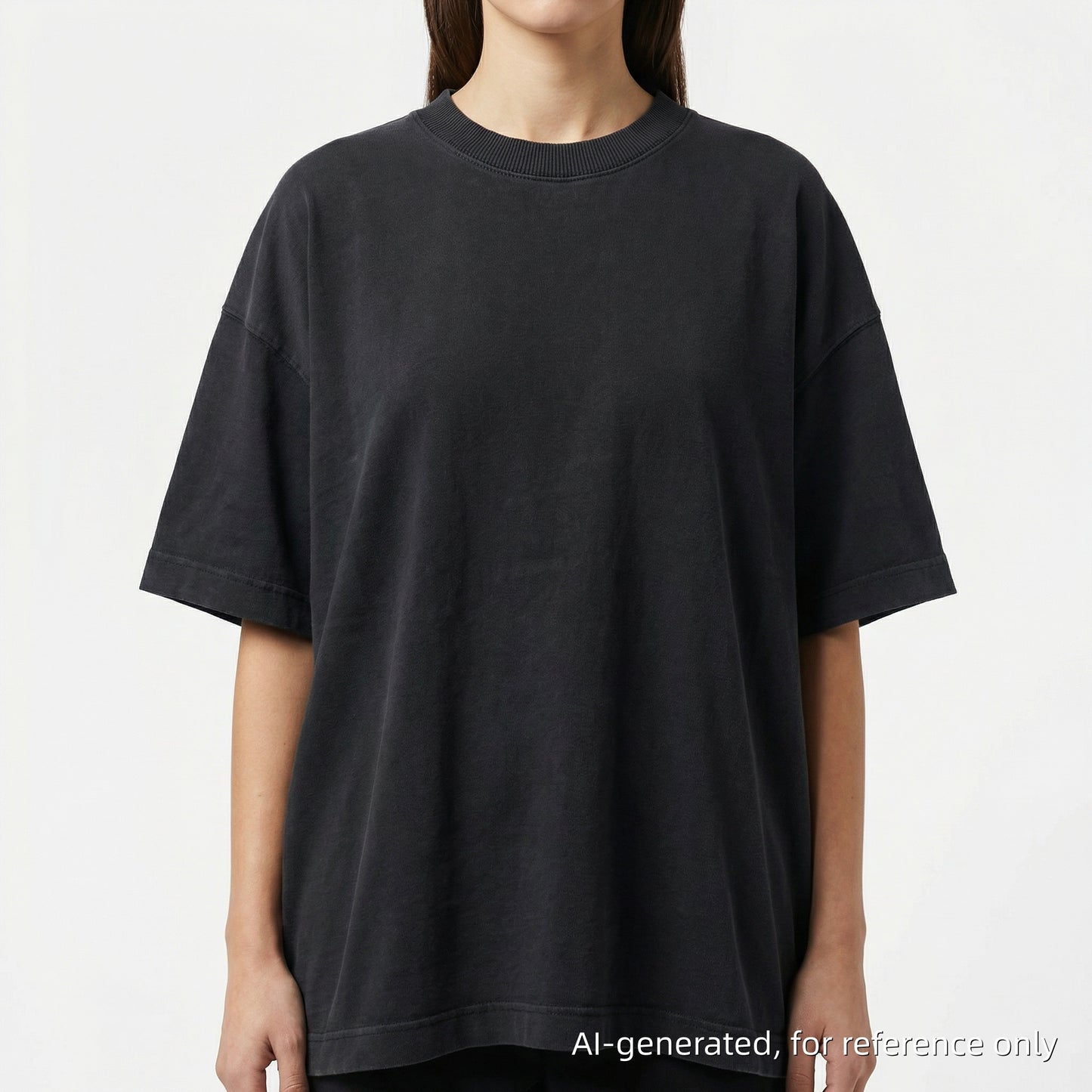 Ami Black Oversized Short Sleeve T-Shirt Size XL