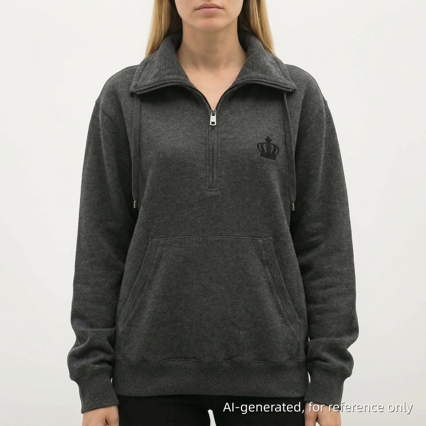 Dolce & Gabbana Grey Quarter Zip Sweatshirt Size 44