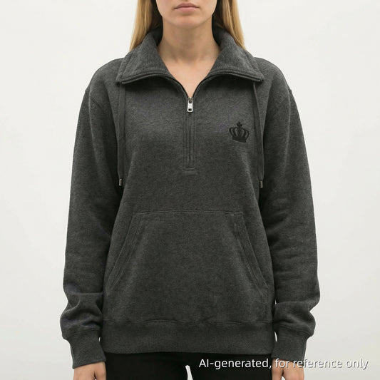 Dolce & Gabbana Grey Quarter Zip Sweatshirt Size 44