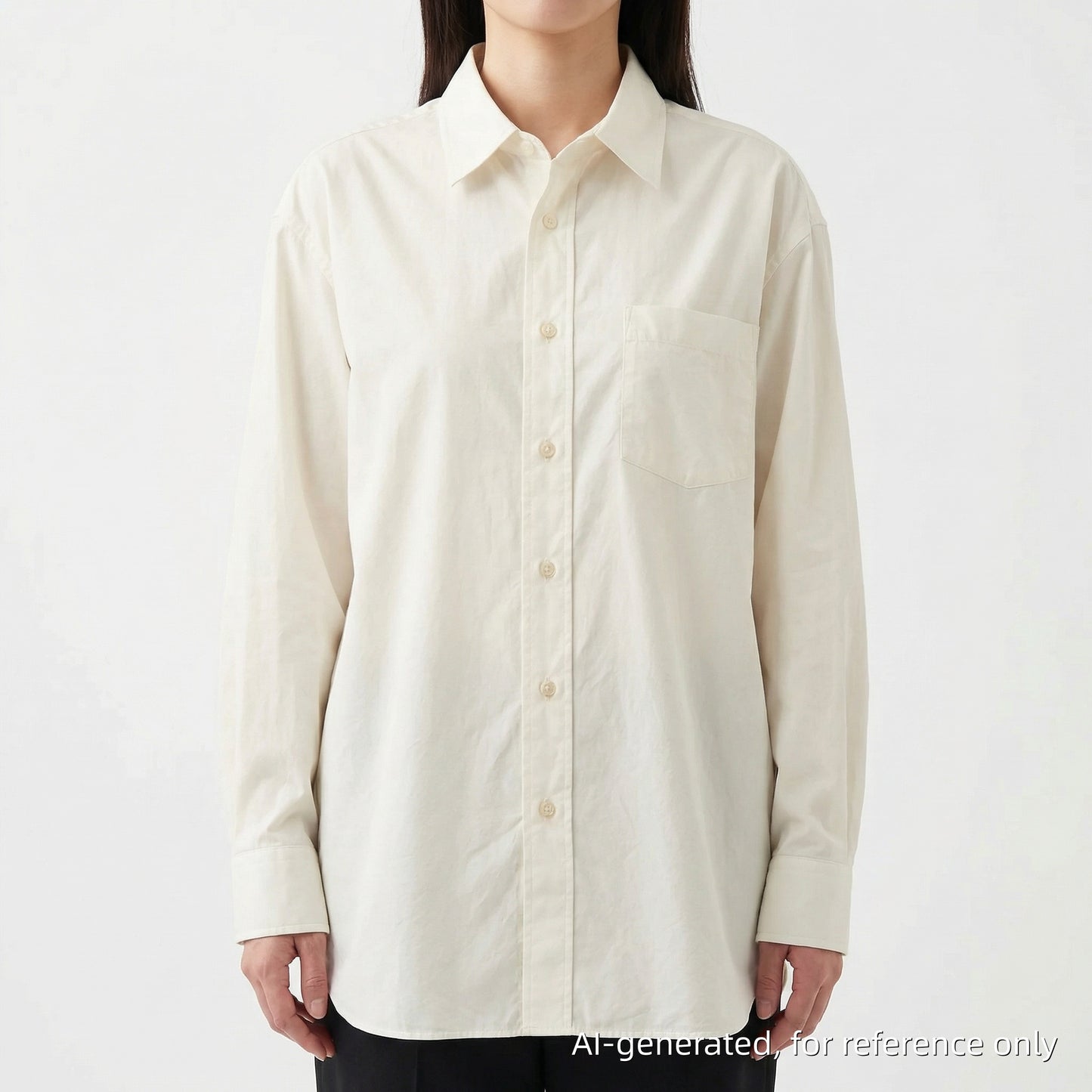 Balenciaga White Oversized Button-Down Shirt Size 34