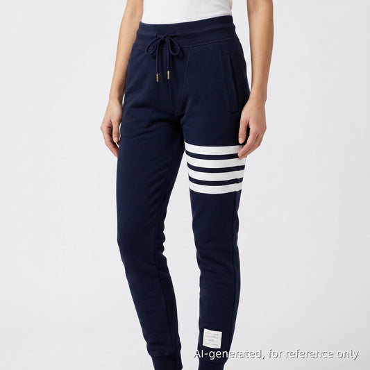 Thom Browne 4-Bar Classic Sweatpants Size 0 Navy Blue