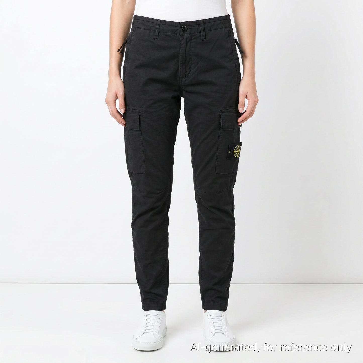 Stone Island Cargo Pants Size W28 Black