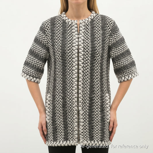 Chanel Tweed Knit Cardigan Size 38