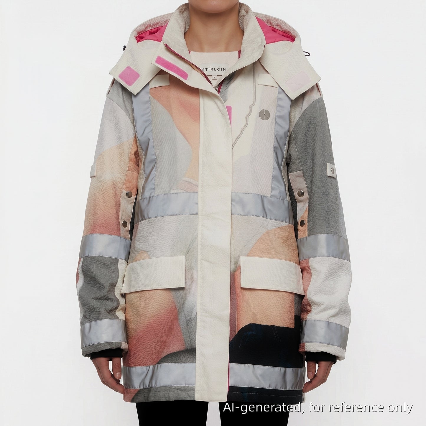 Sirloin Multicolor Technical Parka Size 36