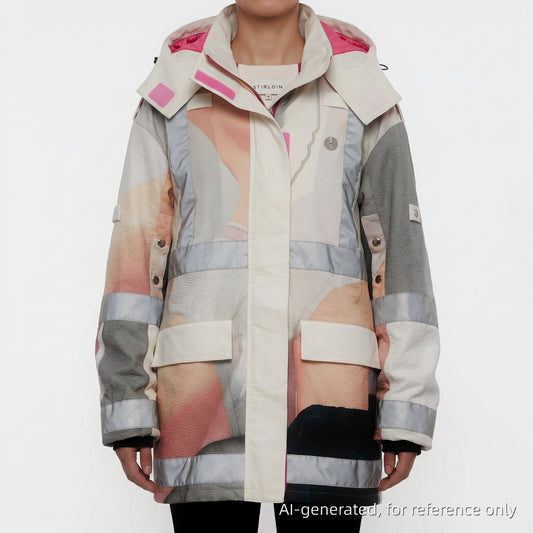 Sirloin Multicolor Technical Parka Size 36