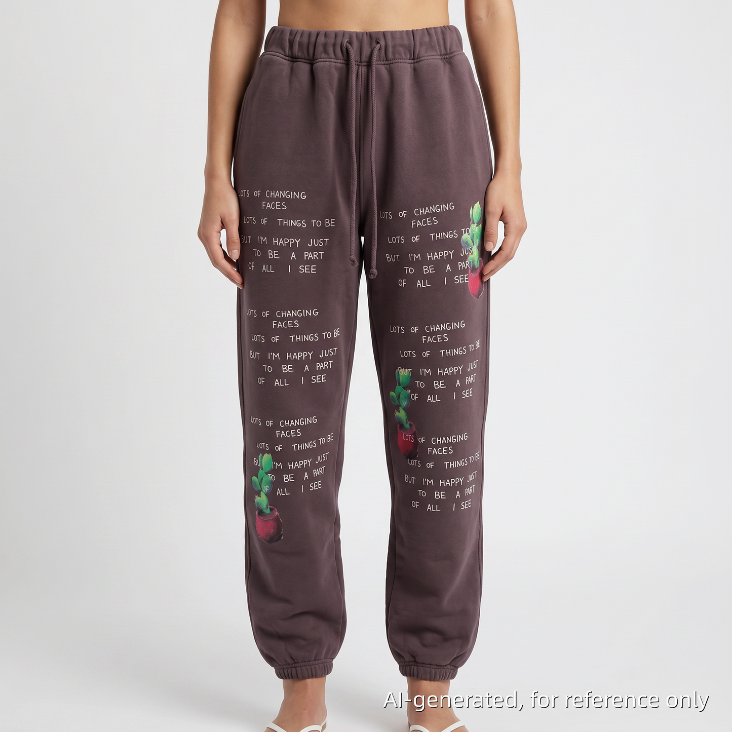 Camp High Collective Purple Graphic Sweatpants Size S