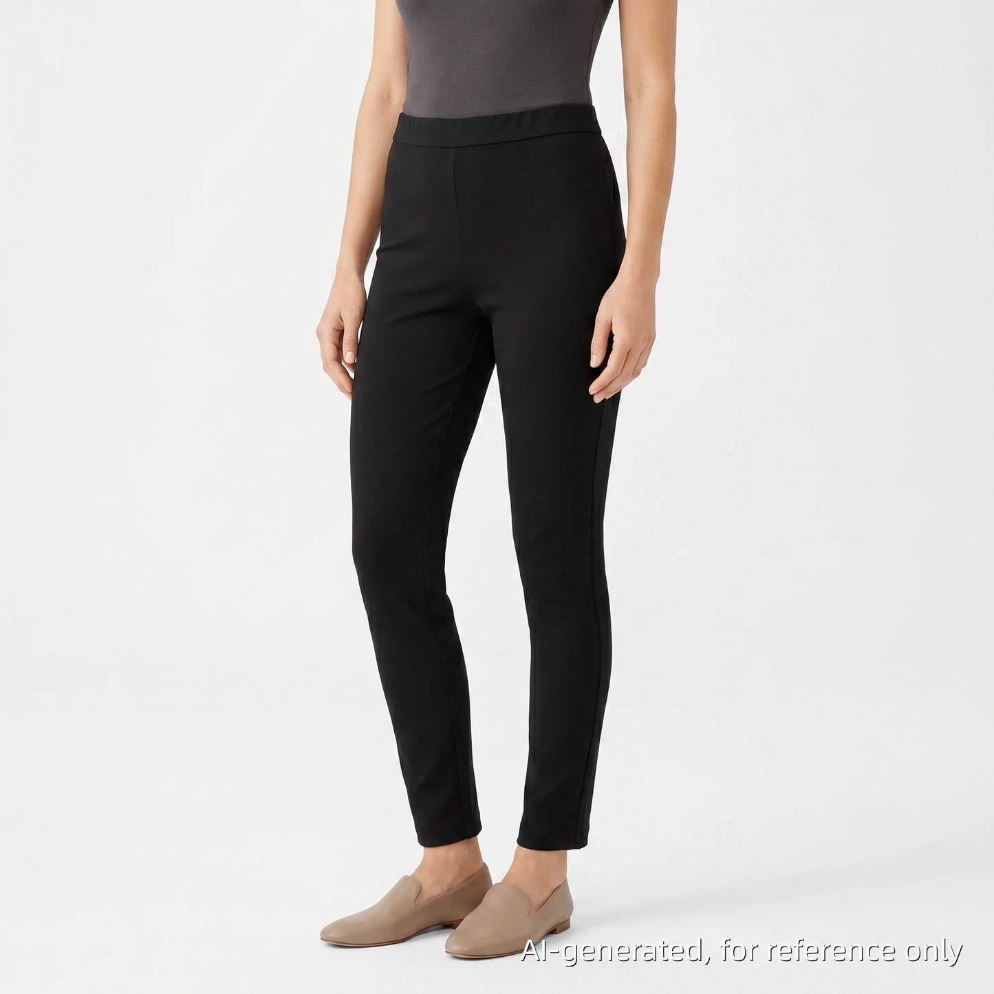 Moschino Black Slim-Fit Pants Size US 4