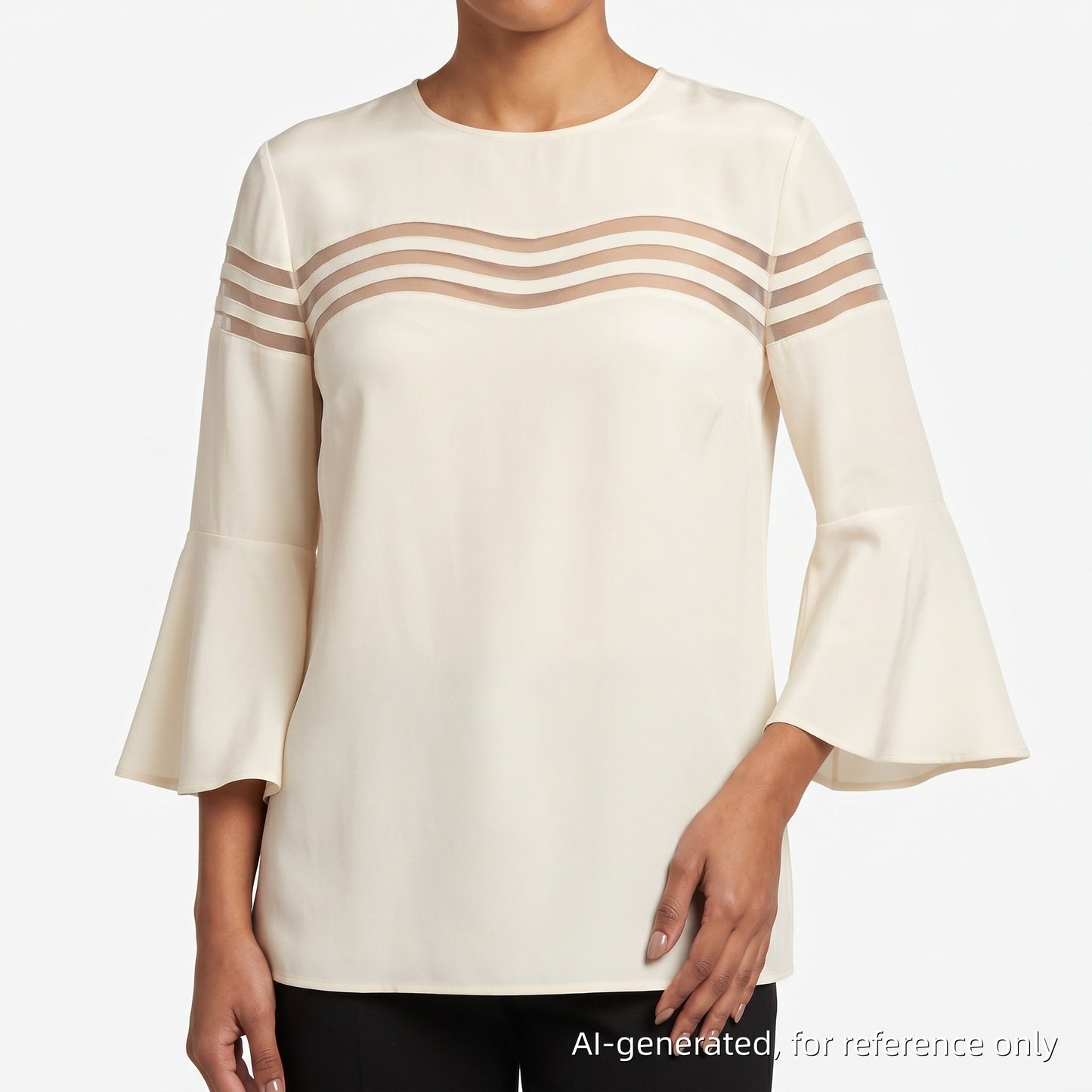 Fendi Cream Silk Blouse Size 36