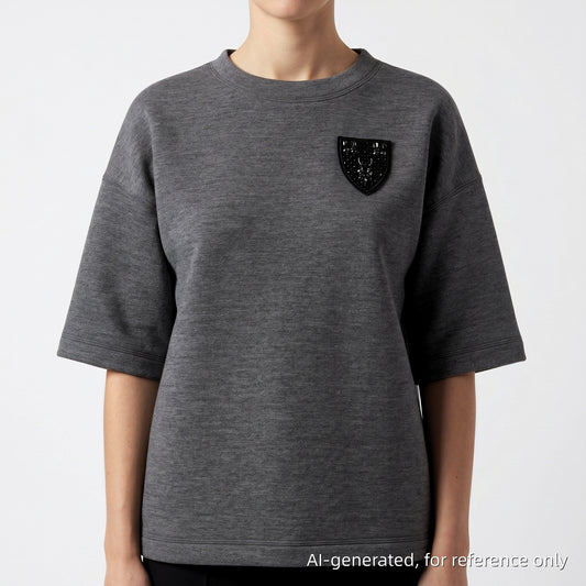 Christian Dior Embellished Crest Top Size 34