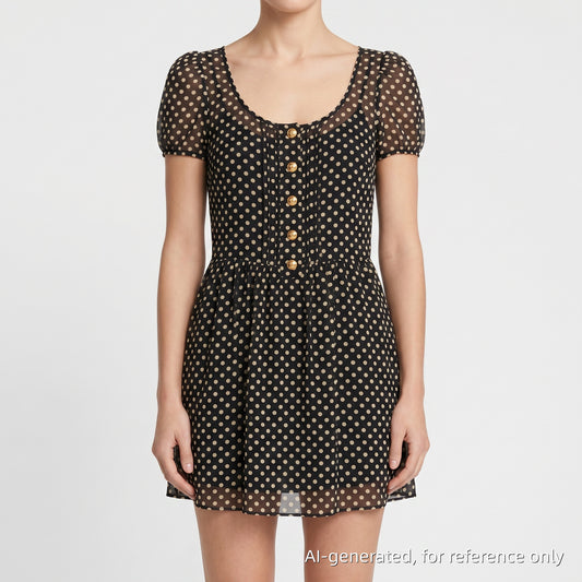 Celine Polka Dot Mini Dress Size 34