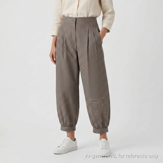 Fendi Striped Balloon Pants Size 38