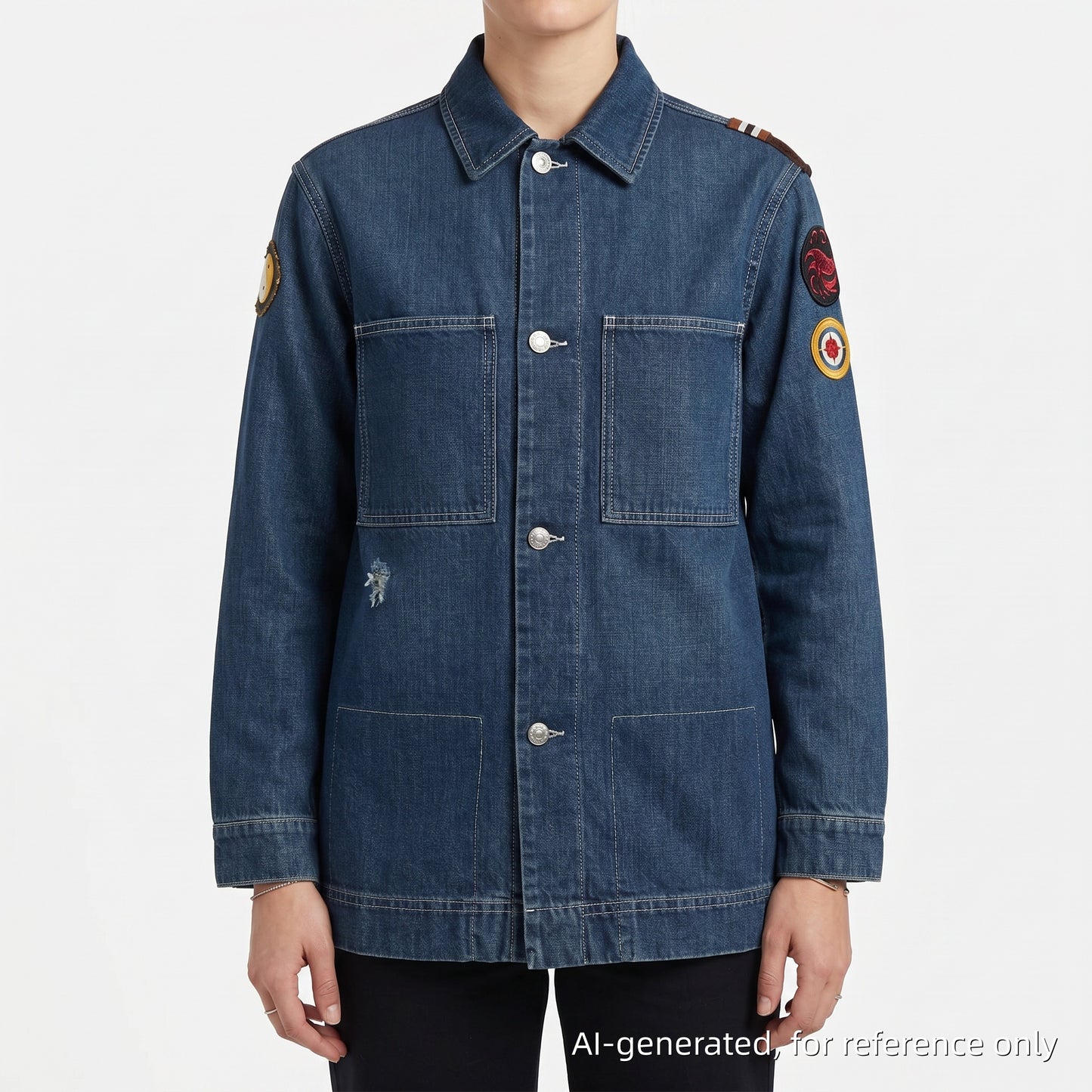 Christian Dior Multicolor Embroidered Denim Jacket 34