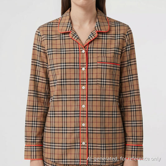 Burberry Nova Check Button-Up Shirt Size US 8