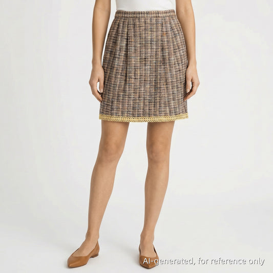Moschino Multicolor Tweed Mini Skirt Size US 8