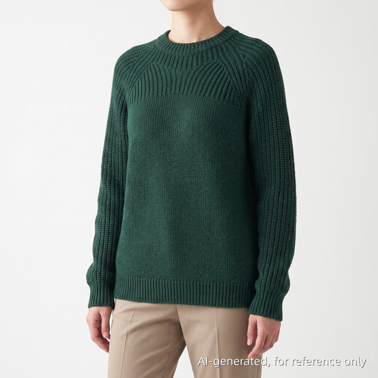 Paul Smith Dark Green Crew Neck Knit Sweater Size S