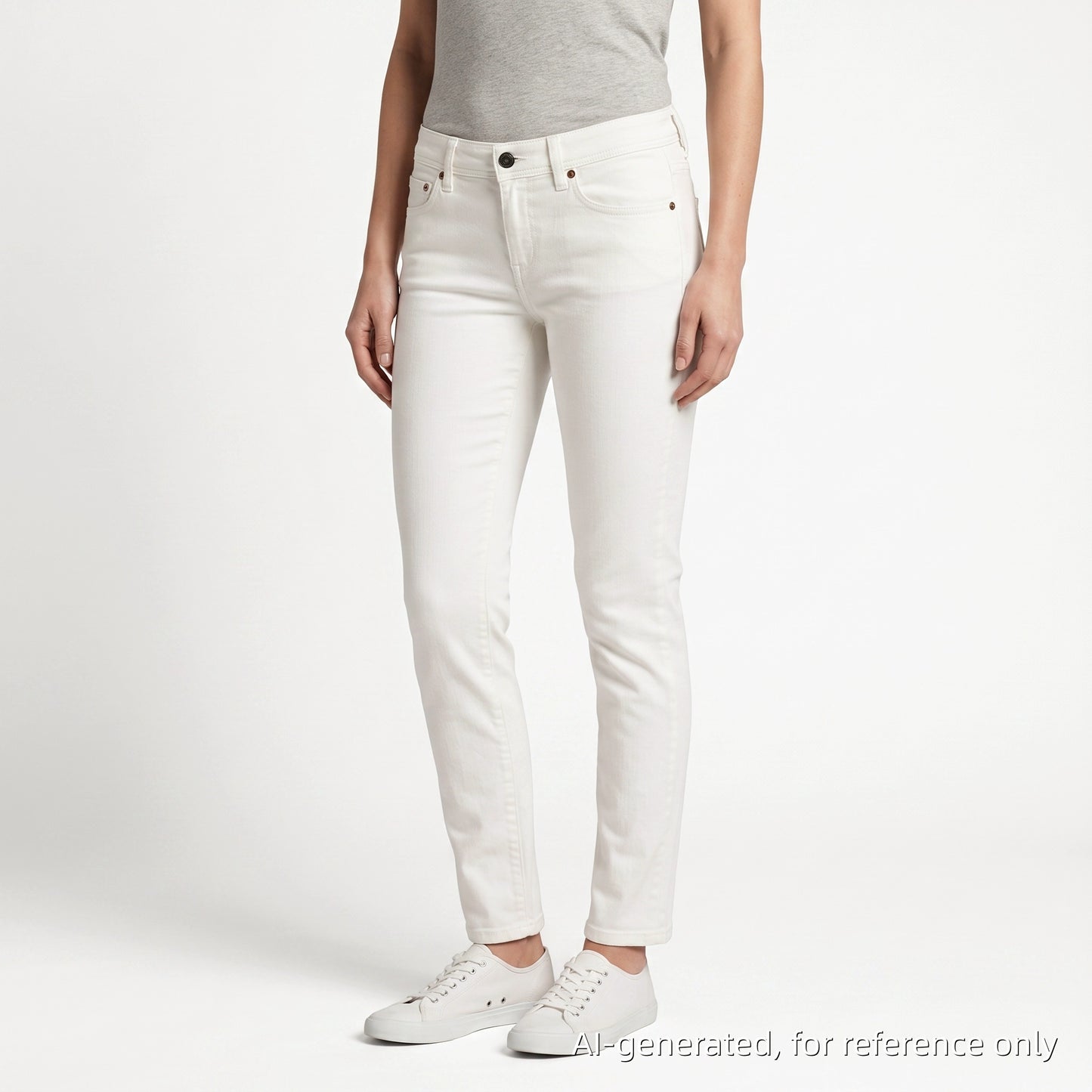 Burberry White Low Rise Skinny Jeans W 27