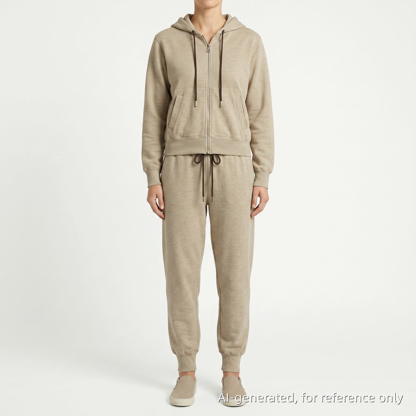 Louis Vuitton Beige Tracksuit Set Hoodie & Jogger Pants Size S