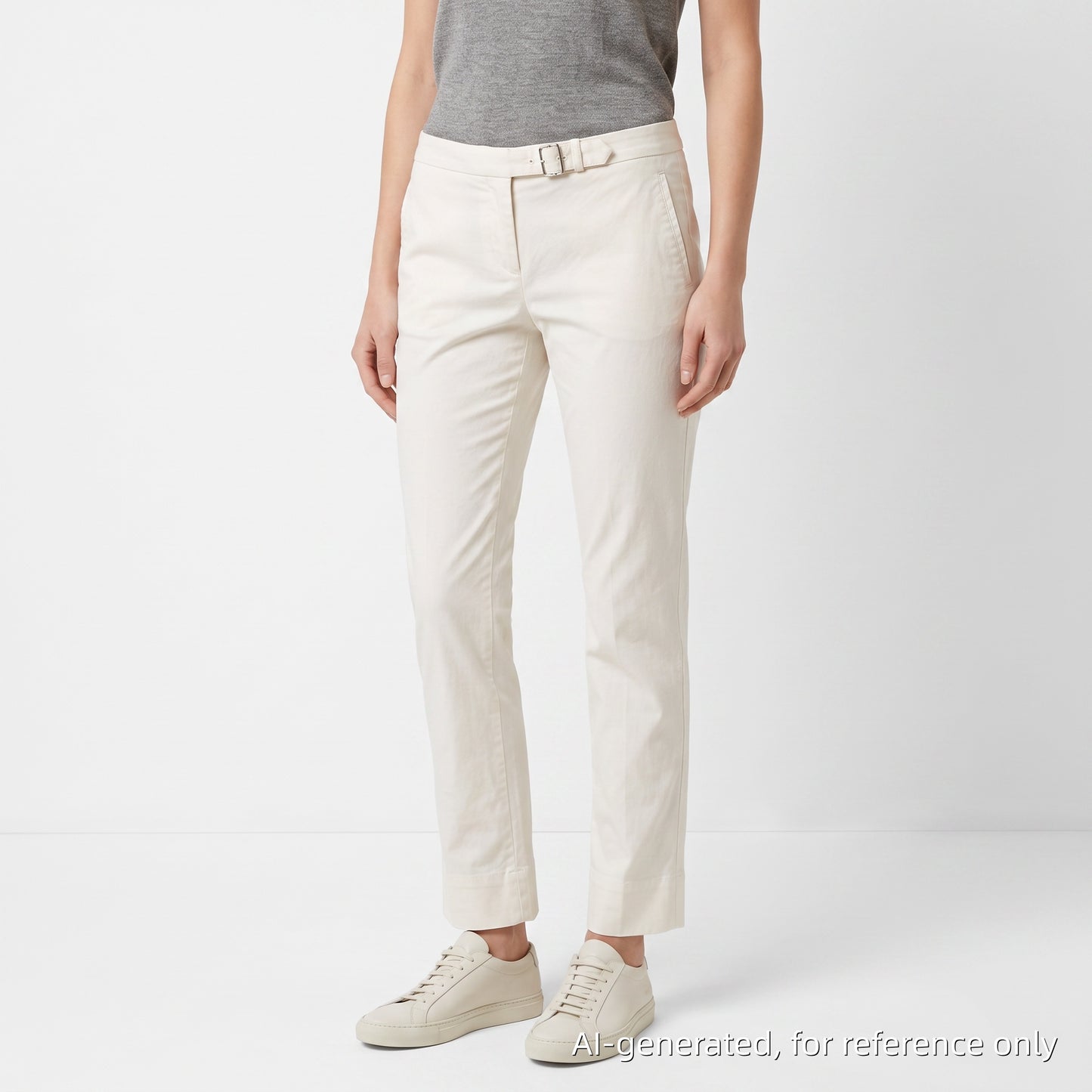 Loro Piana White Casual Trousers Size 44