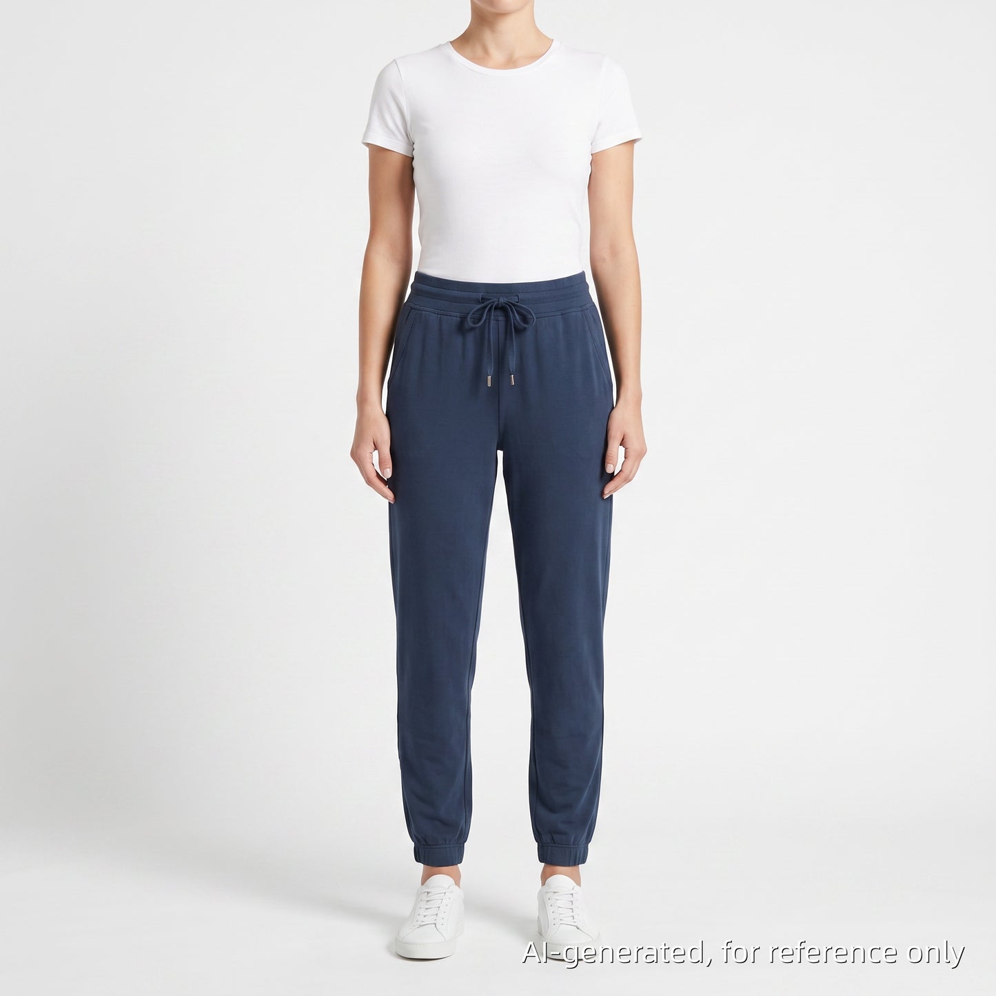 Loro Piana Dusty Navy Knit Jogger Pants Size 42