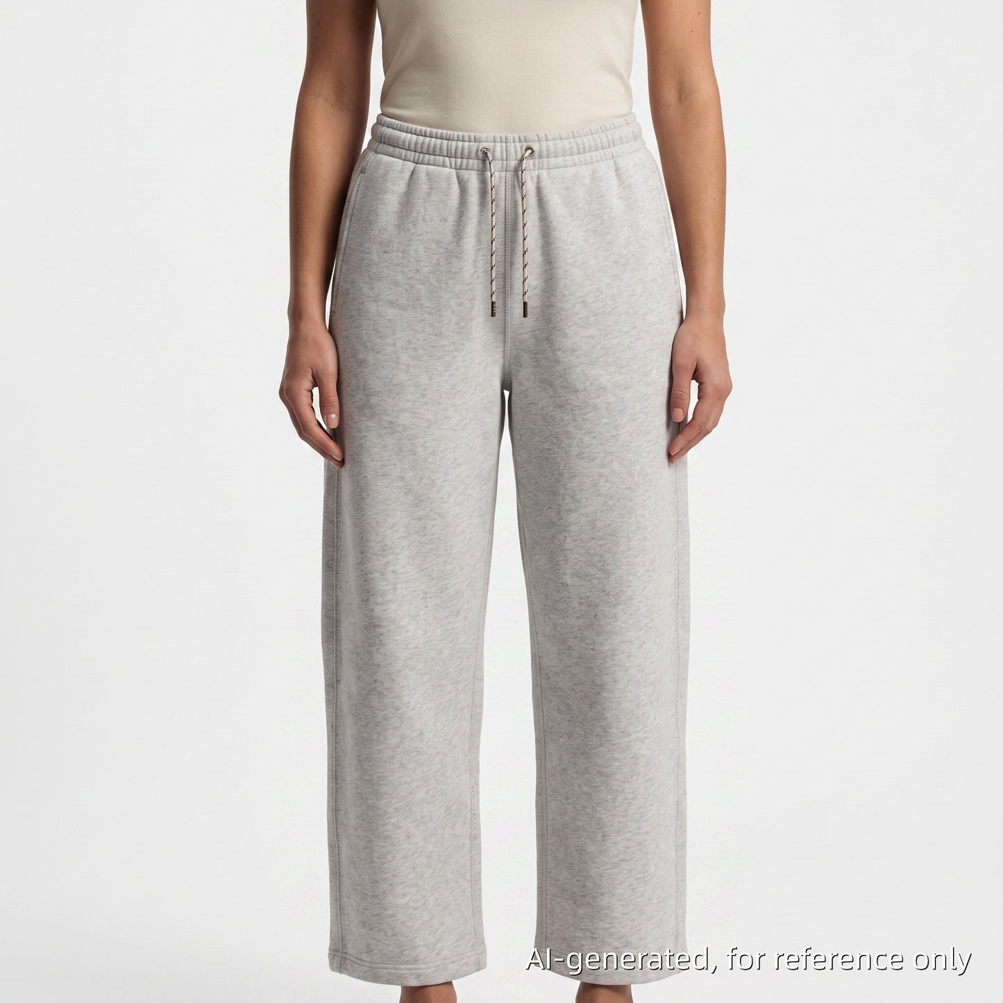 Alexanderwang Light Grey Drawstring Cropped Sweatpants Size S
