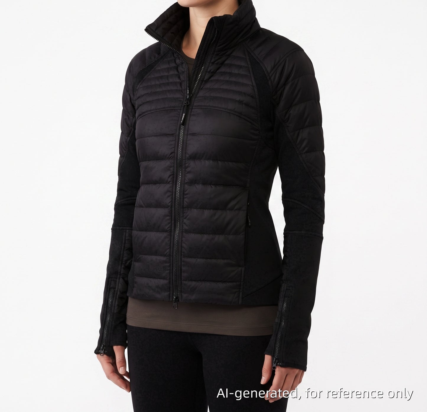 Canada Goose Black Quilted Down Puffer Jacket Size 2XS