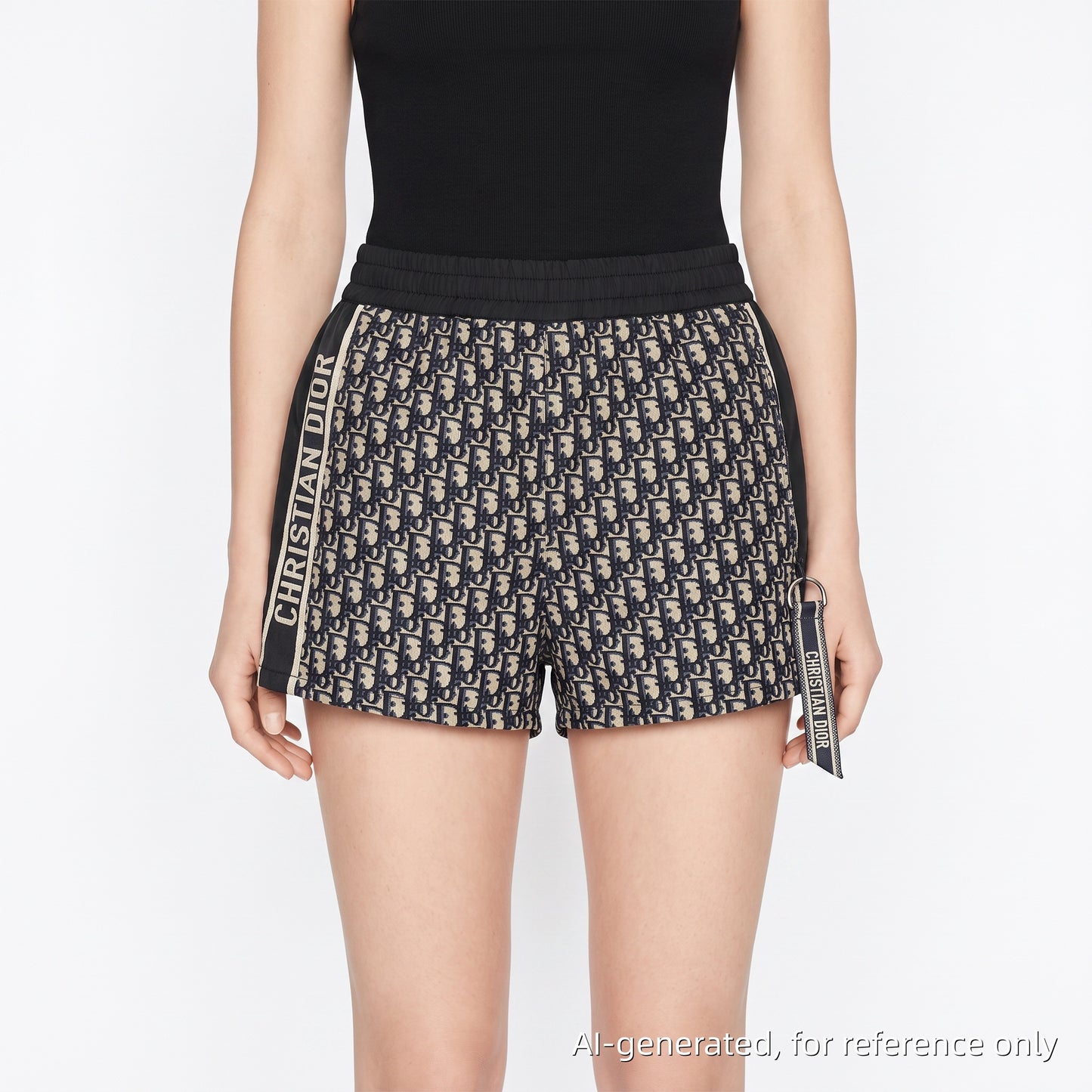 Christian Dior Oblique Logo Print Women's Shorts US Size 6
