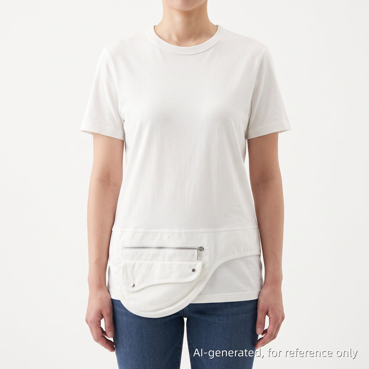 Christian Dior White Men’s Saddle Zipper Pocket T-shirt Size XS