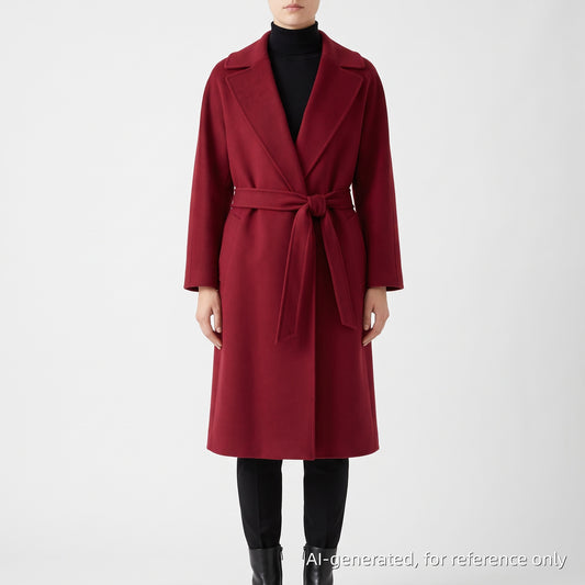 Weekend Max Mara Red Belted Wrap Coat US size 4