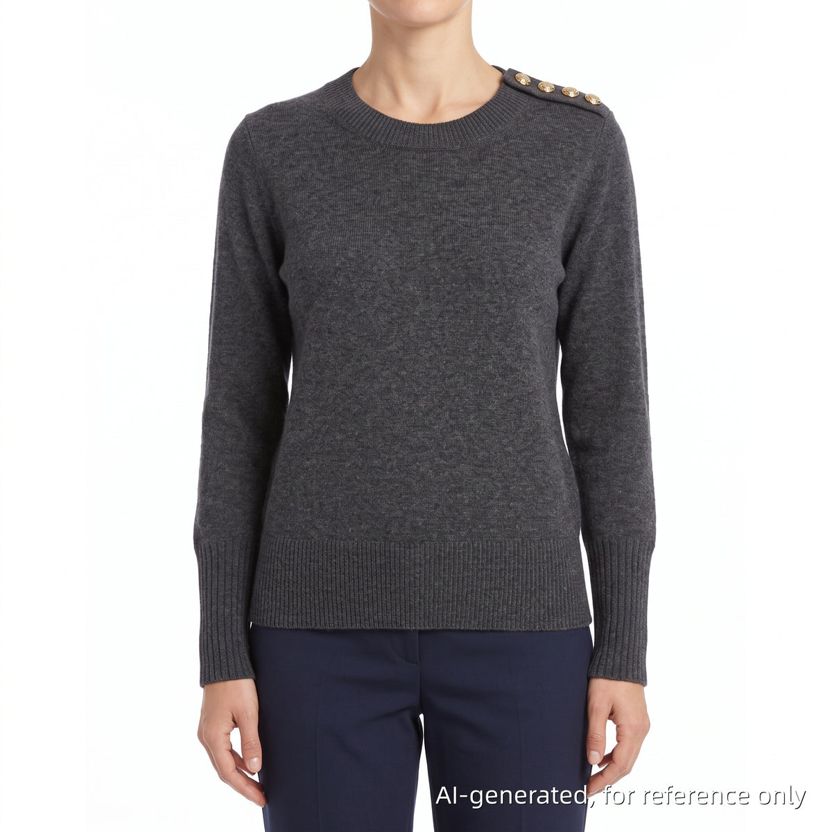 Burberry Grey Knit Sweater Size XS