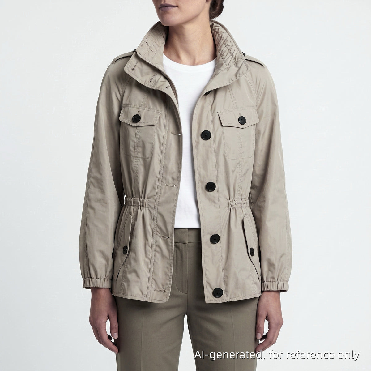 Burberry Tan Hooded Short Trench Jacket US size 10