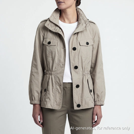 Burberry Tan Hooded Short Trench Jacket US size 10