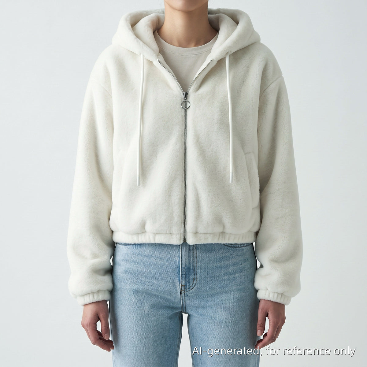 Moose Knuckles  White Hooded Zip Quilted Jacket Size M