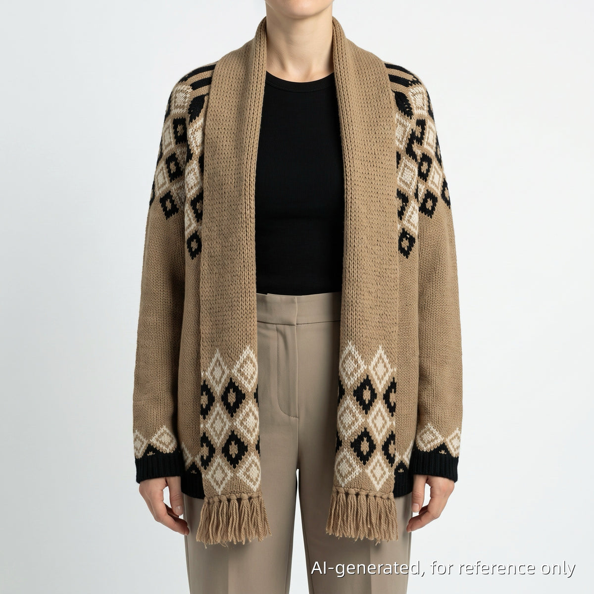 SeeBy Chloe Brown Knit Cardigan  Size  XS