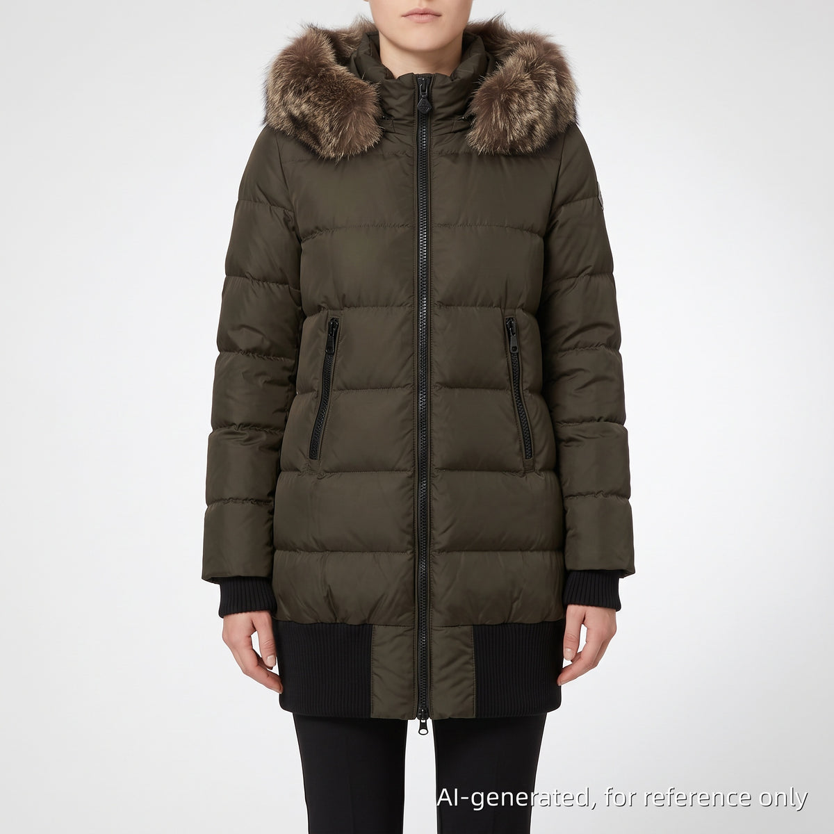 Moncler Oliver Green Down Coat size 1
