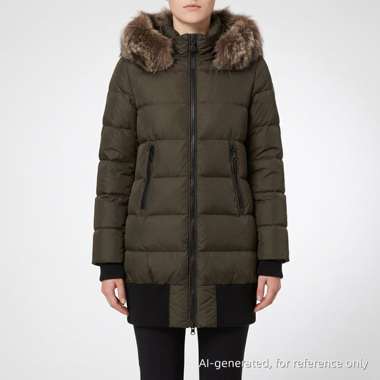 Moncler Oliver Green Down Coat size 1