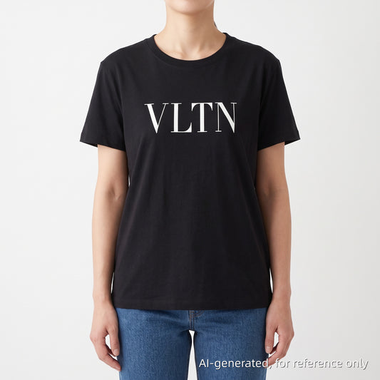 Valentino Black VLTN Logo Short Sleeve T-Shirt Size XS