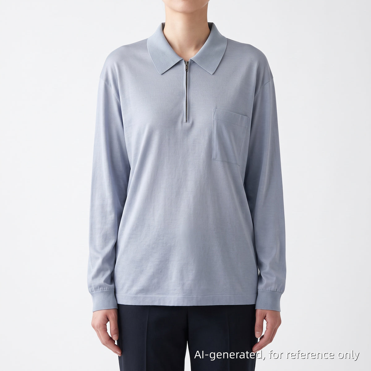 Lanvin Dusty Blue Long Sleeve Shirt Size XL