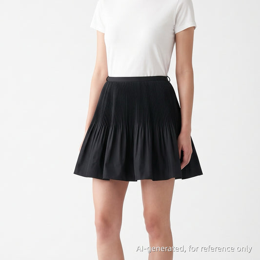 Red Valentino Black Pleated Skirt Size 40