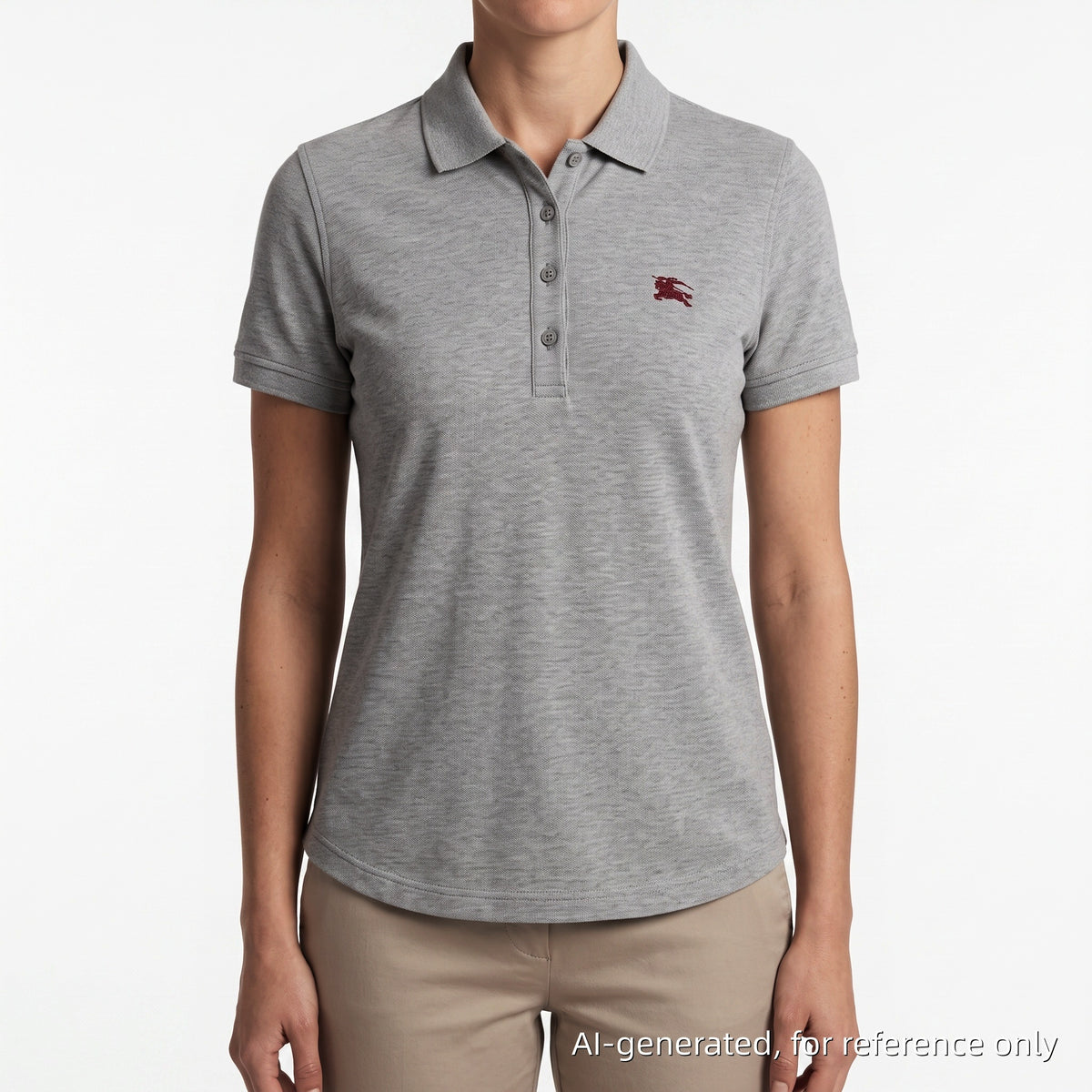 Burberry Grey Polo Shirt Size XS