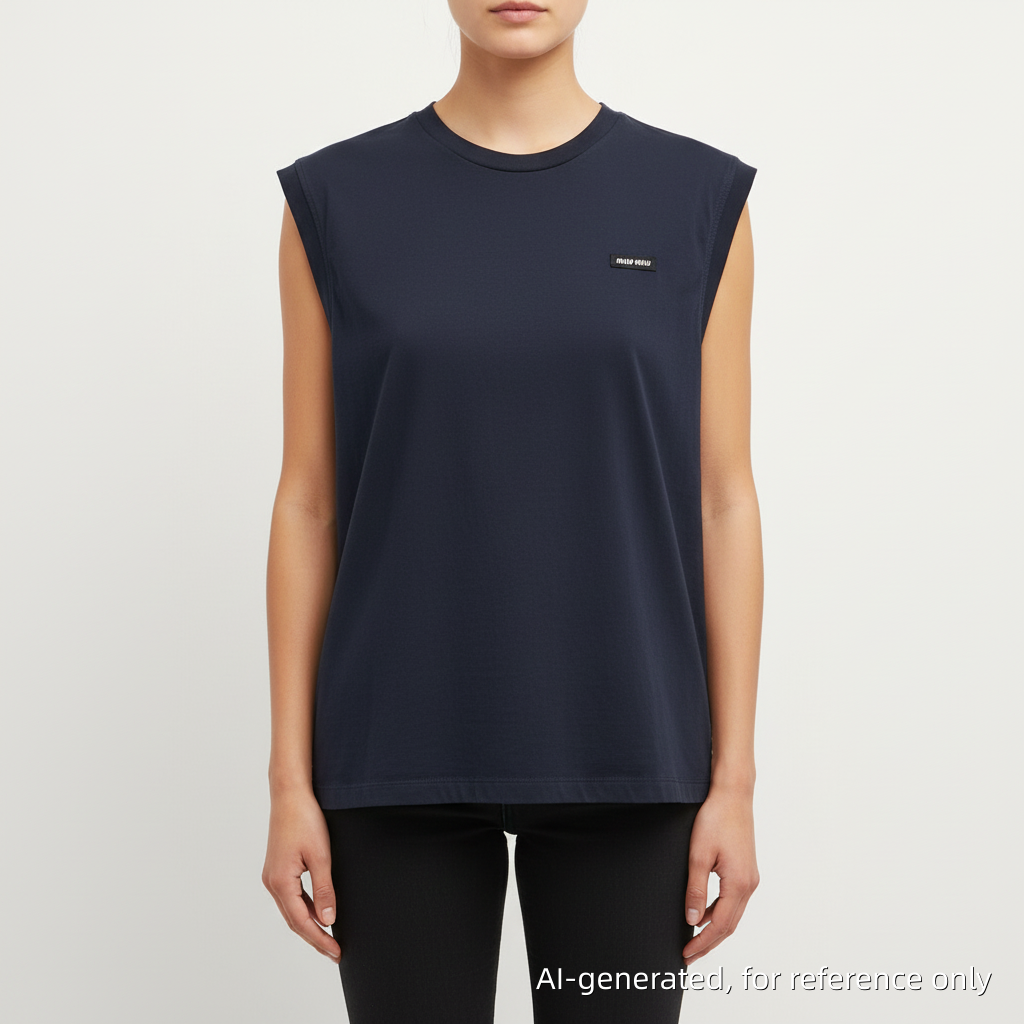 Miu Miu Navy Blue Top Size S