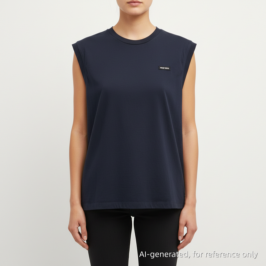 Miu Miu Navy Blue Top Size S